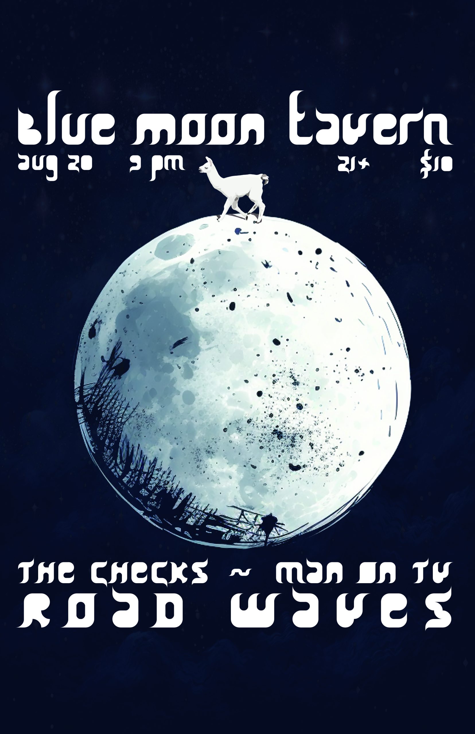 Blue Moon Tavern Seattle Rock Live Music August, Man On TV, Road Waves, the Checks