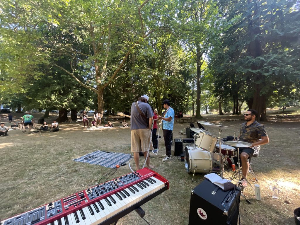 Rock music at Woodland Park, presented by Balcony Bridge, featuring Man On TV and others!